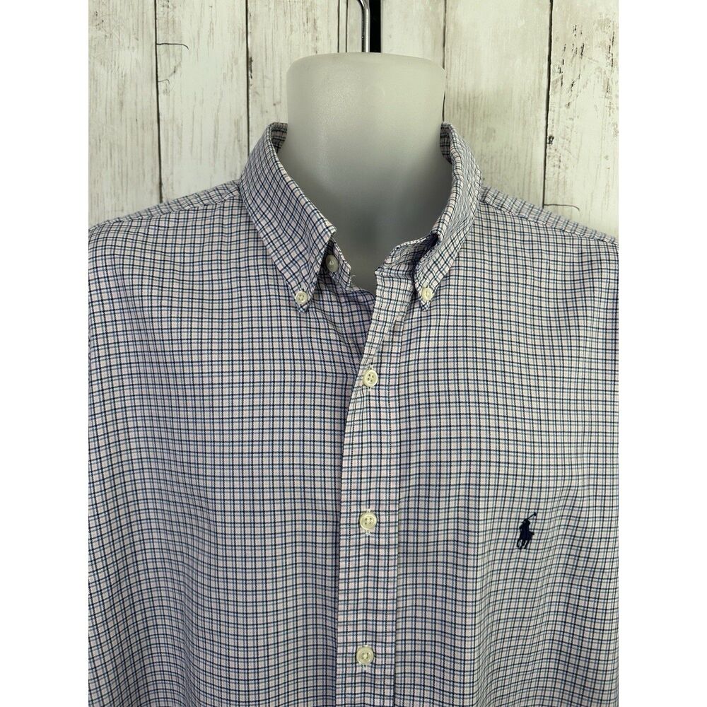 Men's Ralph Lauren Polo Shirt Yarmouth 100% Cotton Size 17.5
